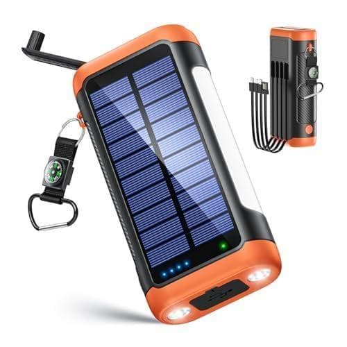 ソーラー 【2025最新 61800mAh大容量 & 手回し発電】 22.5Wp