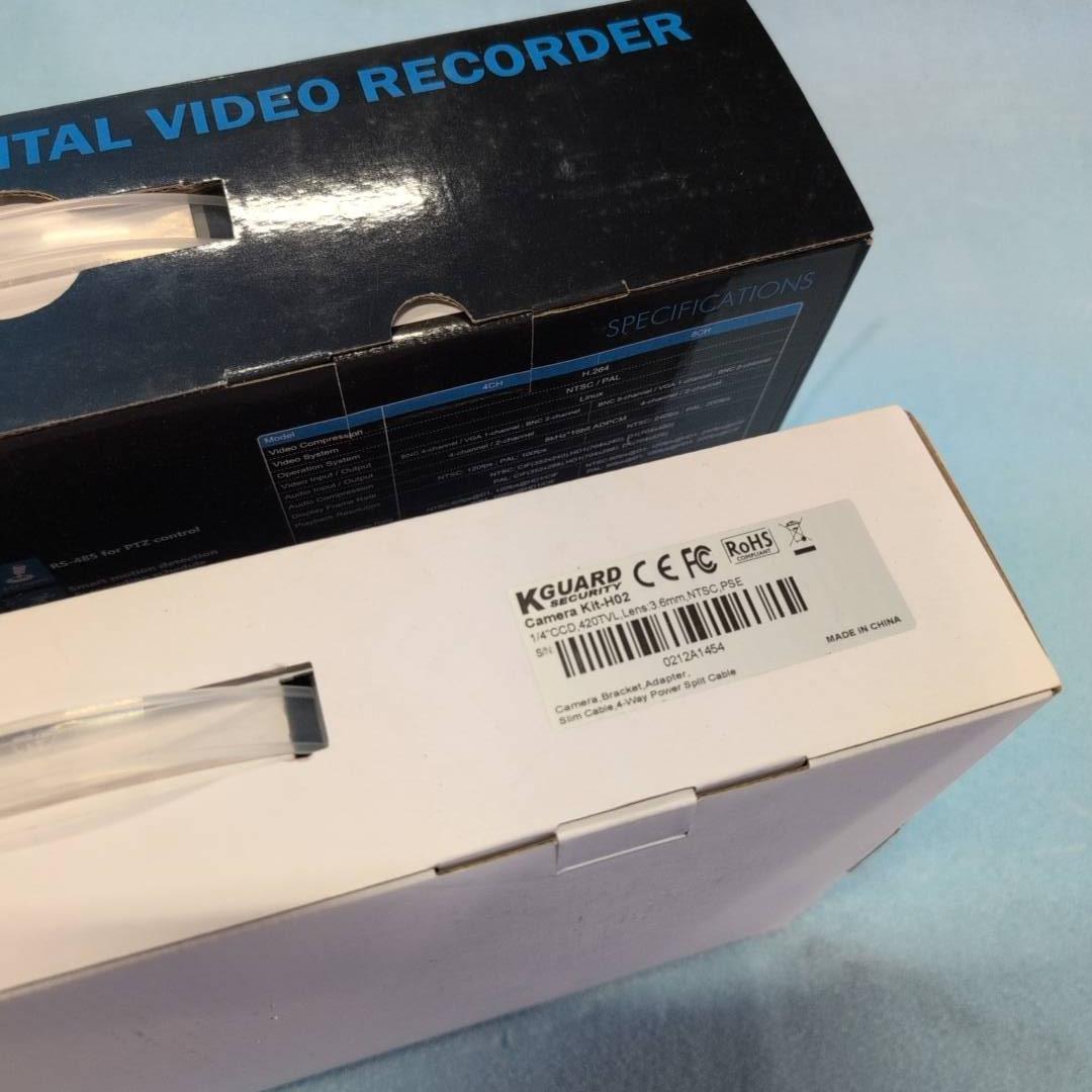 【K-GUARD】防犯カメラ録画装置セット 未使用ですが長期保管品★東京/大田区