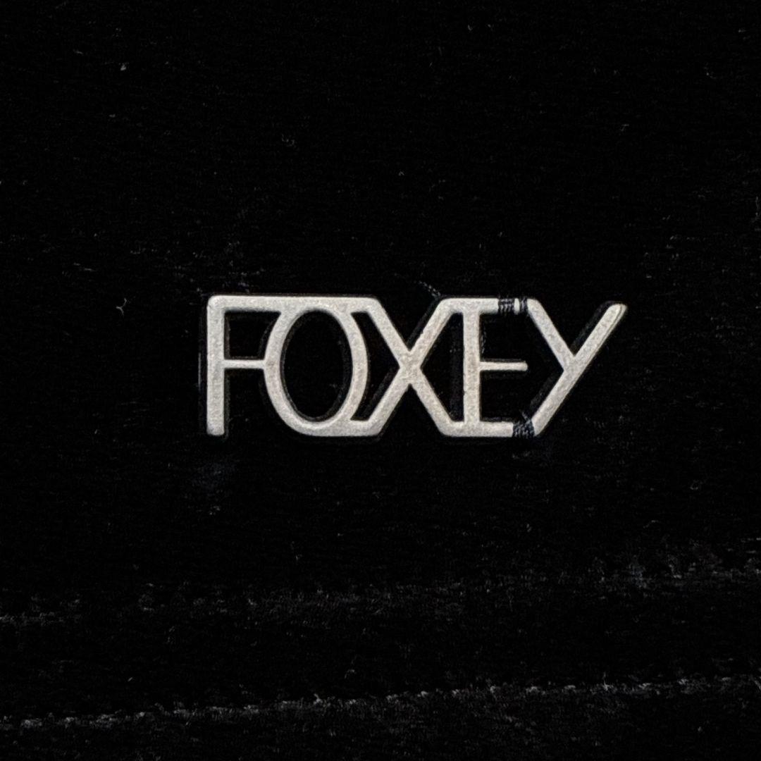 極美品✨FOXEY NEW YORK ベロア パーカー ロゴプレート 黒 38
