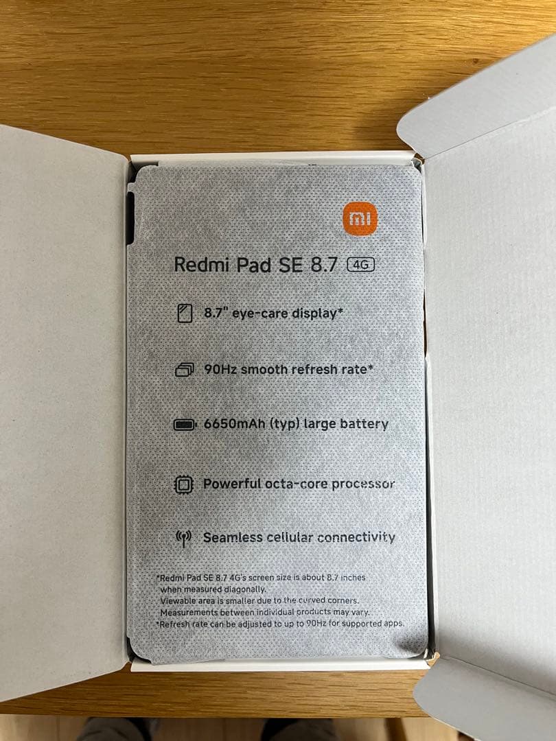 Androidタブレット本体 Xiaomi Redmi Pad SE 8.7 4G