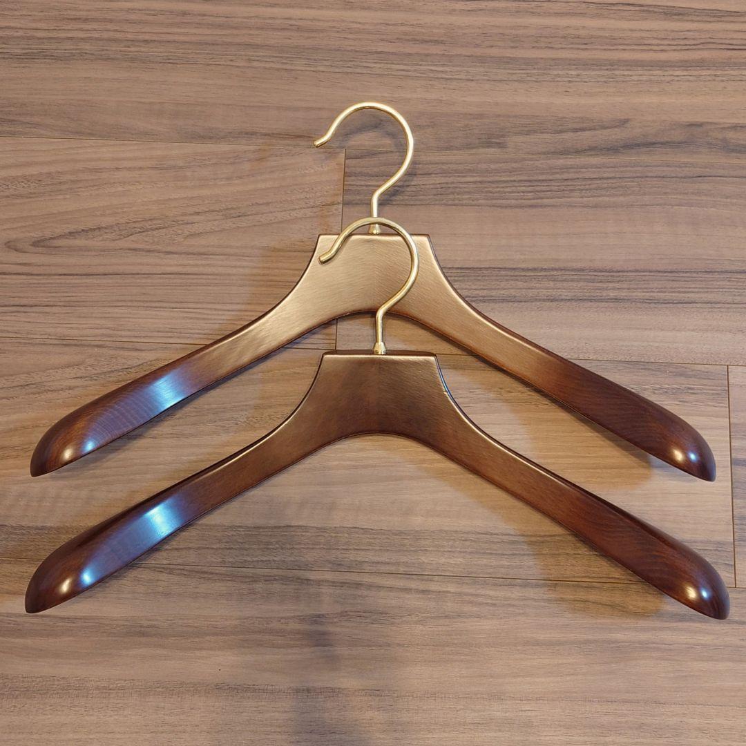 美品 ナカタハンガー AUT-05N マーズブラウン 2本セット