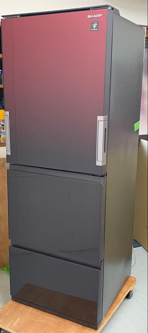 シャープ ノンフロン冷凍冷蔵庫 SJ-GW35H-R 350L 2021年製