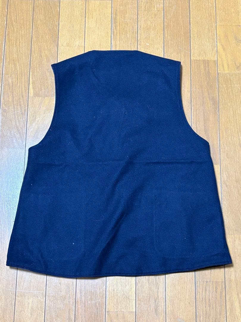 エンジニアドガーメンツ オーバーベスト リバーシブルベスト ネイビー Sサイズ