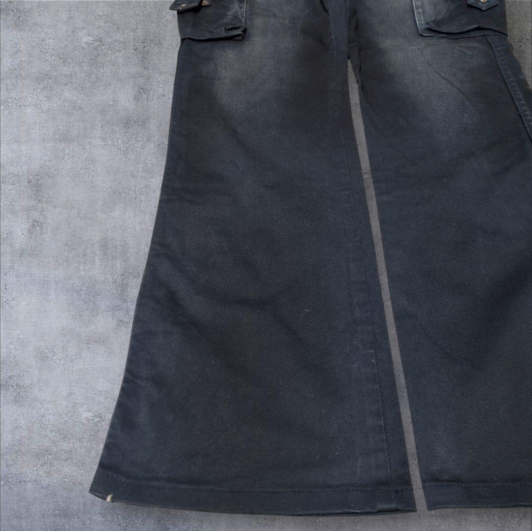 トルネードマート コーティング gimmick フレアカーゴパンツ 立体加工