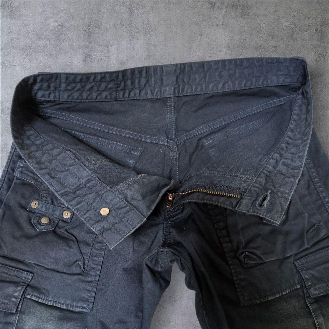 トルネードマート コーティング gimmick フレアカーゴパンツ 立体加工