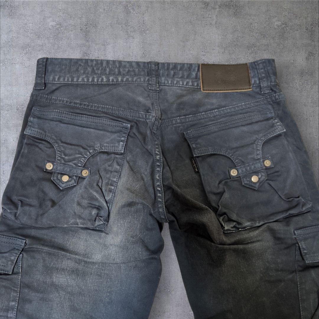 トルネードマート コーティング gimmick フレアカーゴパンツ 立体加工