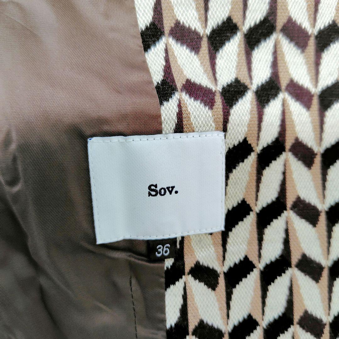 【美品】Sov.　2023　ジャガードシングルジャケット　金ボタン　S