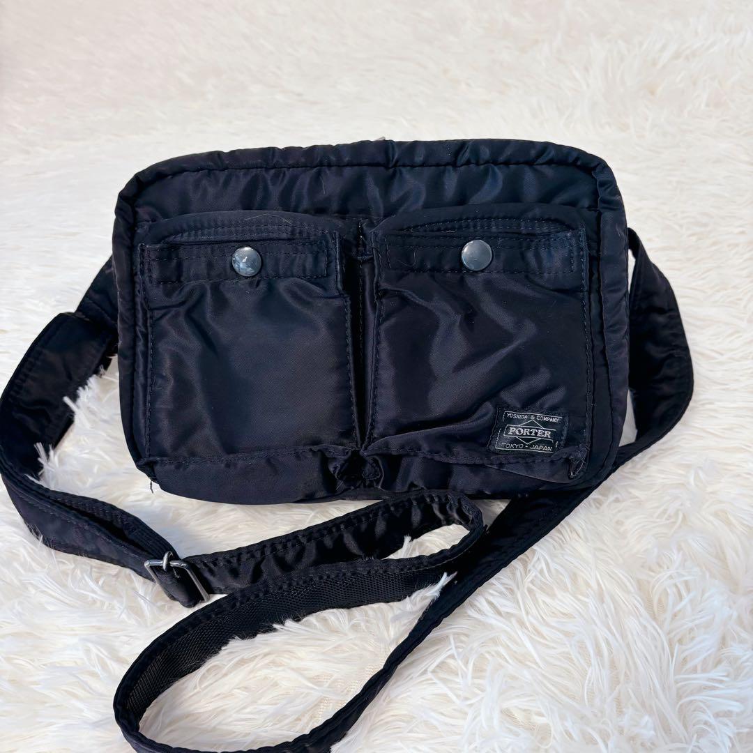 【大人気】PORTER ポーター　タンカー　ショルダーバッグ ブラック