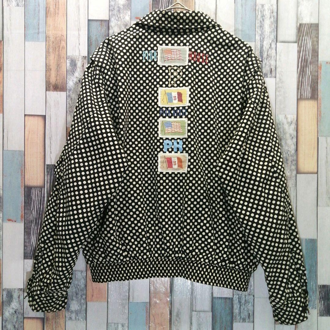 PINK HOUSE　ピンクハウス　ジャケット　ドット柄　刺繍ロゴ