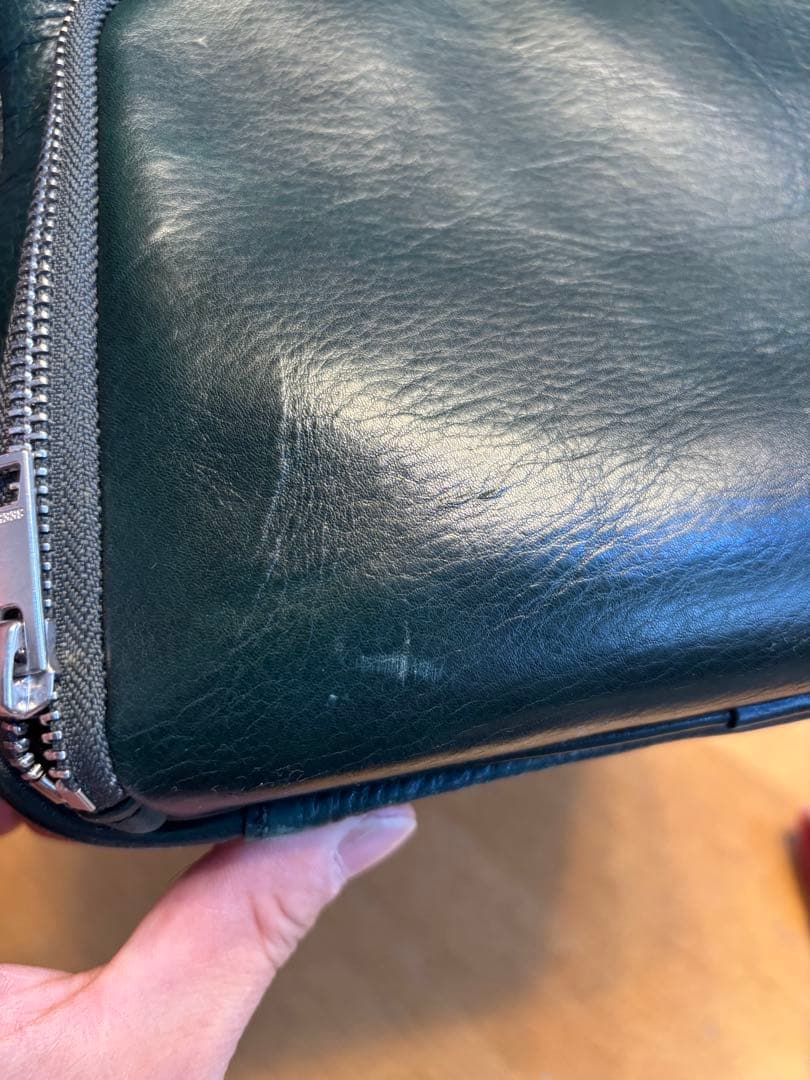 SEEKER レザーボストンバック　グリーン