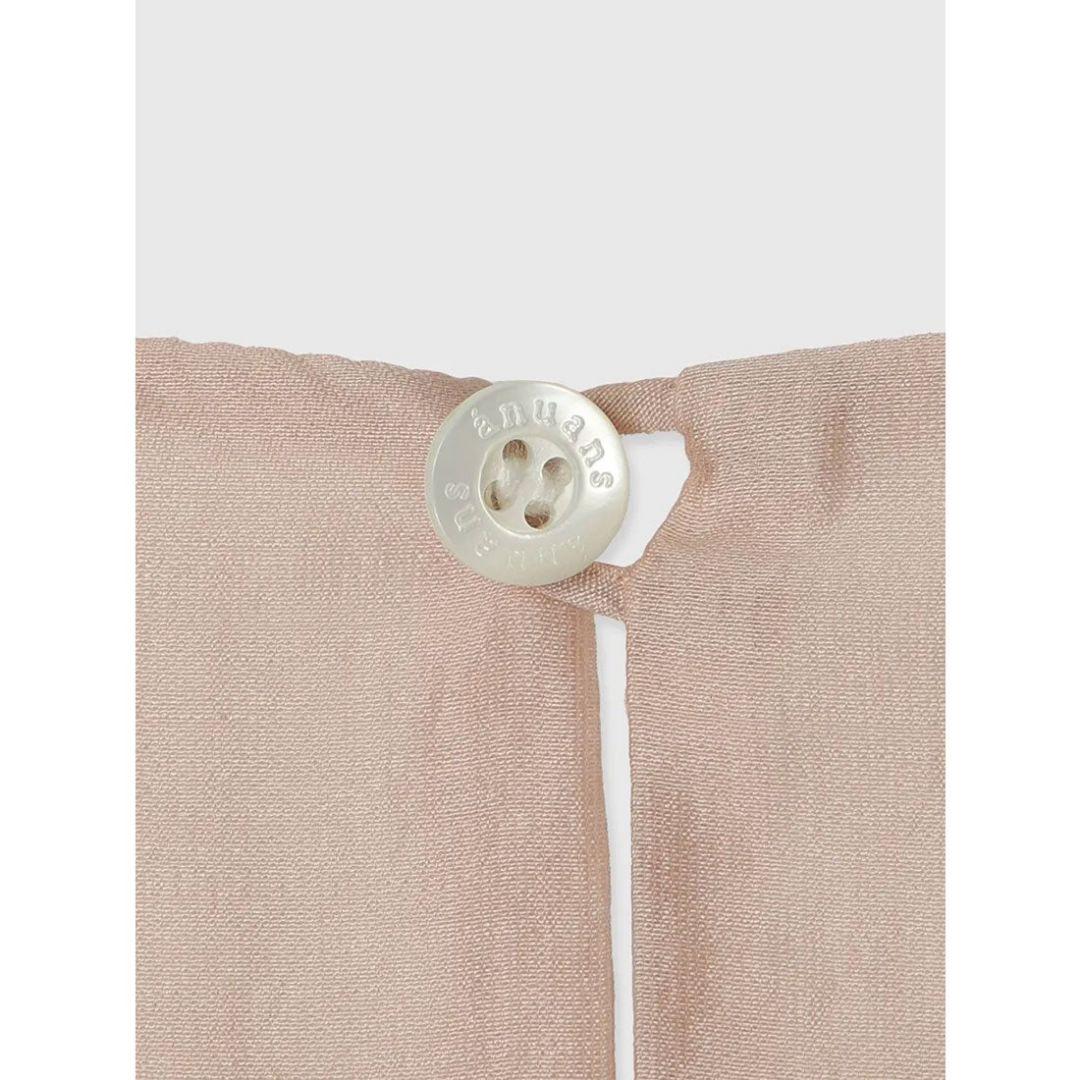 anuans Mサイズ テンセルリッチオーガンティアードワンピース ピンク