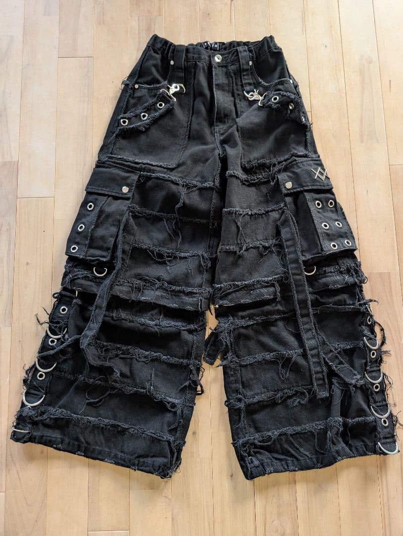 レフレム 2wayツギハギカーゴデニムパンツ ブラック未使用