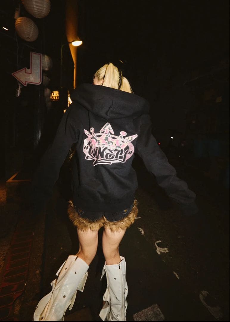 トップス 9090 King Logo Zip Hoodie