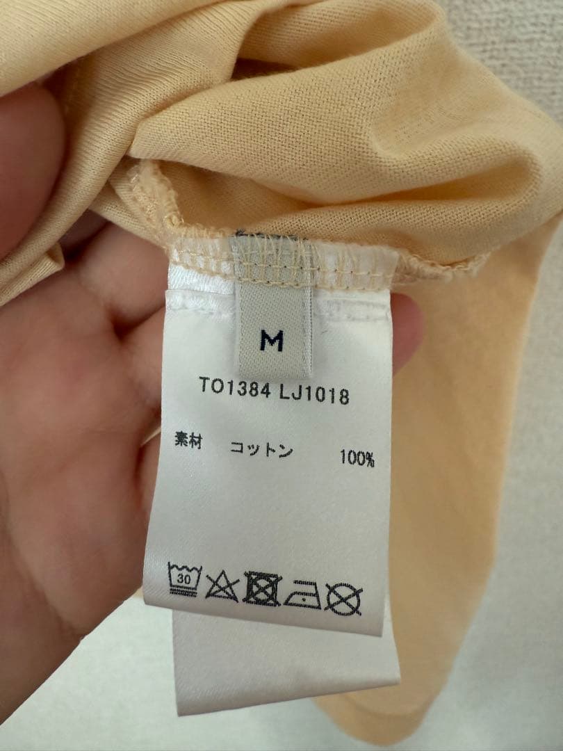 LEMAIRE FOULARD T-SHIRT LEMON GLAZE　M