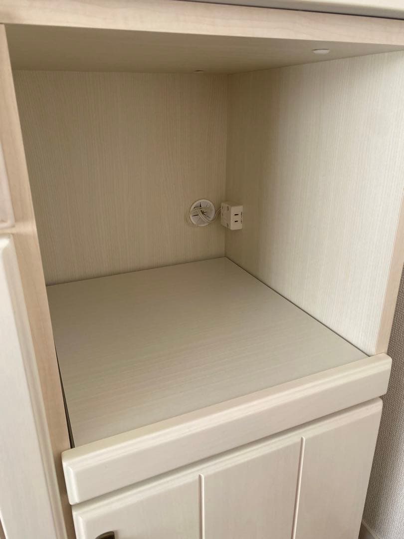 【送料込】食器棚　ホワイト　ニトリ　キッチンボード　(ミランダ120 ＷＷ)