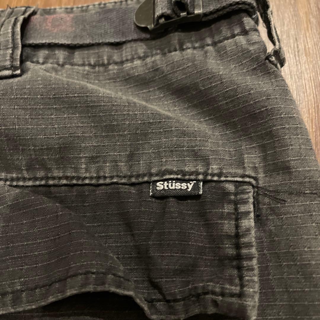 old stussy ハーフパンツ　32 90s 00s カーゴ