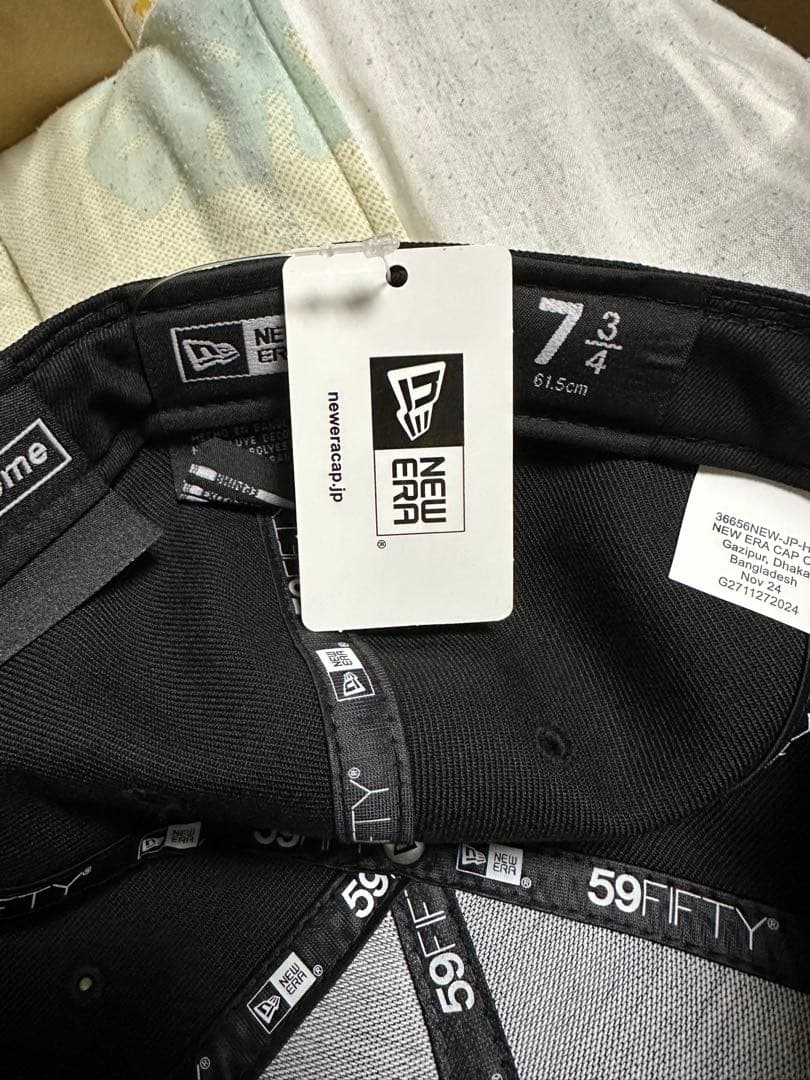 帽子 Supreme bones box logo New Era 7 3/4