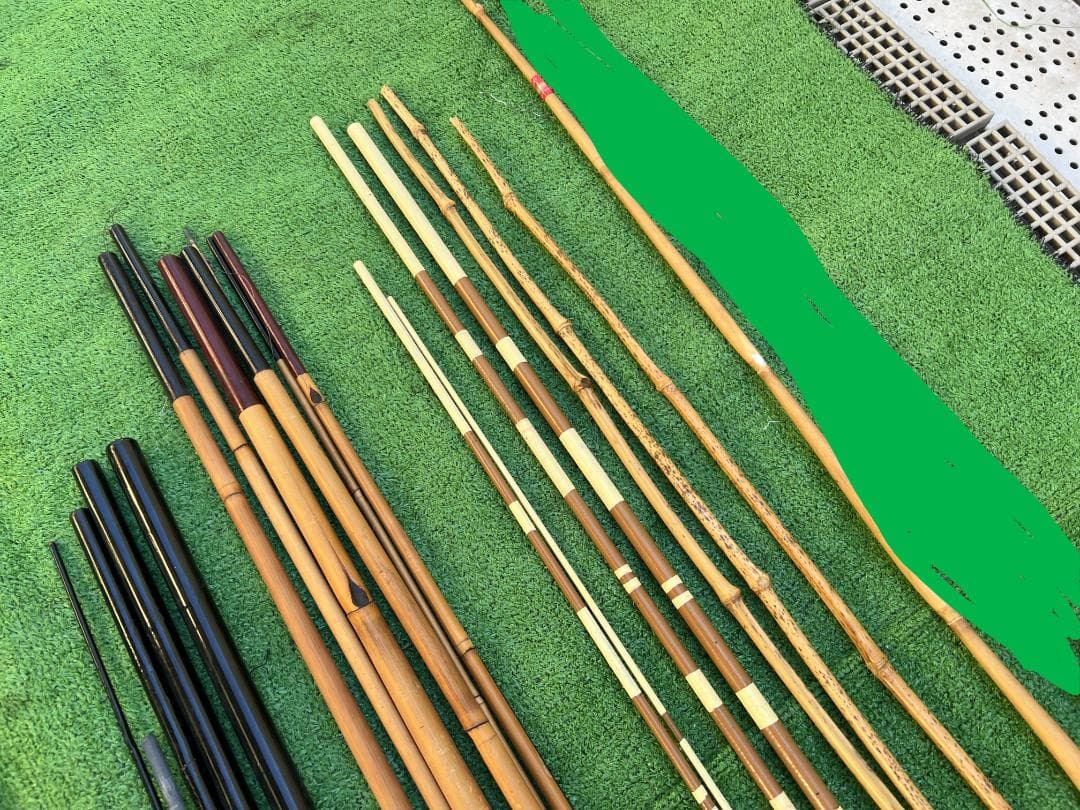 d*2様 ヘラ竿・竿掛け・竹竿 まとめ売り / 竿匠・湖友