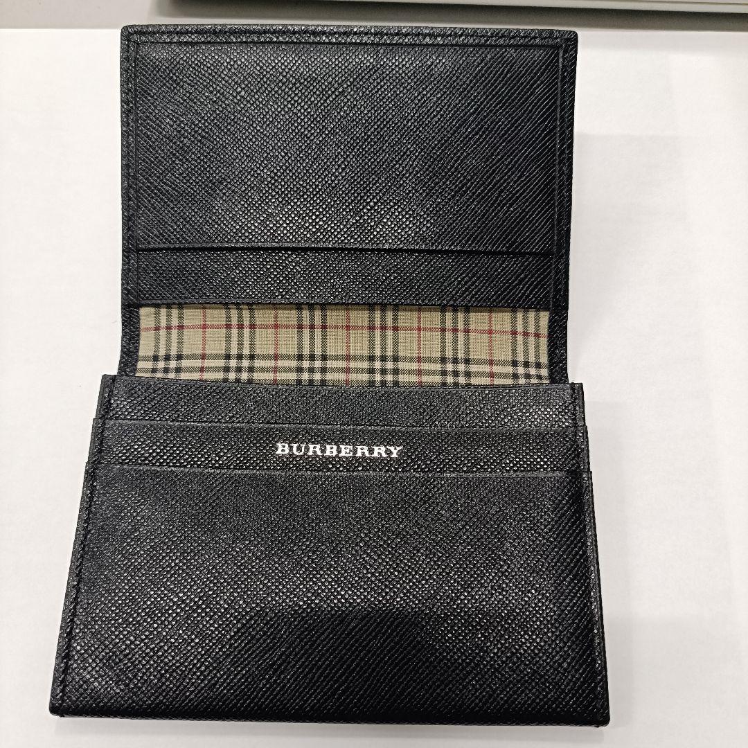 新品未使用　BURBERRY　サフィアーノレザー　名刺入れ