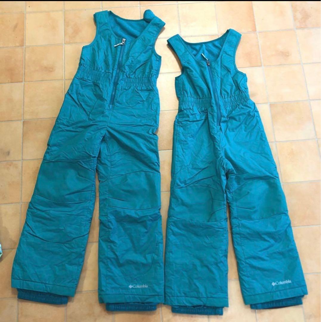 美品✨お揃いColumbia スキーウェア 上下セット XSS/XS &ニット帽