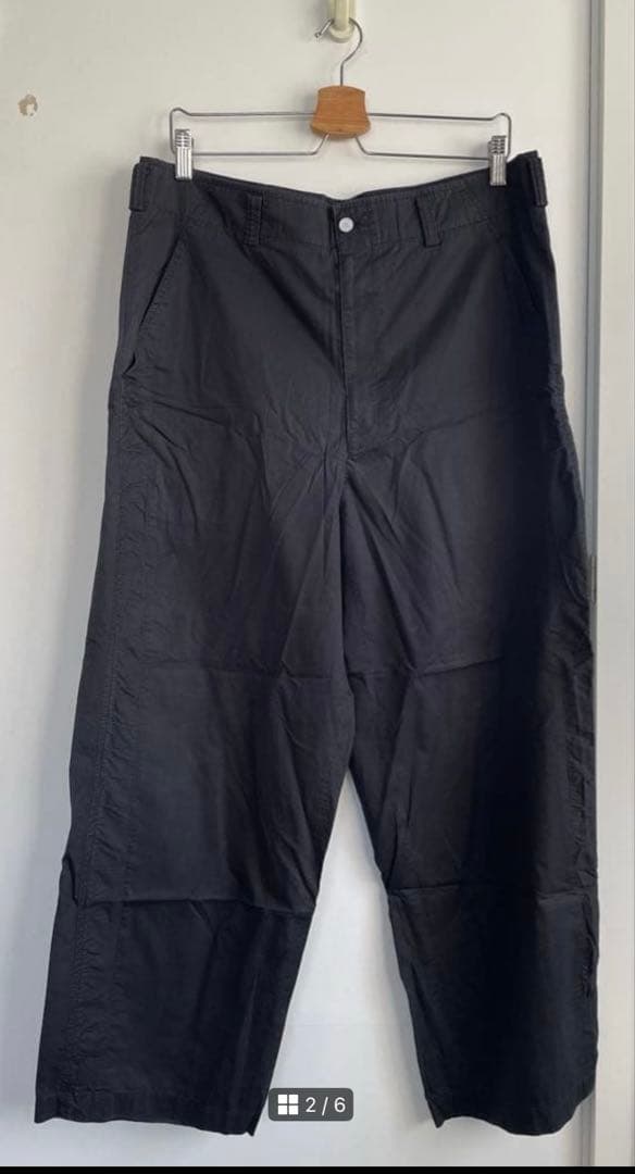 パンツ \"GARCONS HOMME\" Black cotton lien pants