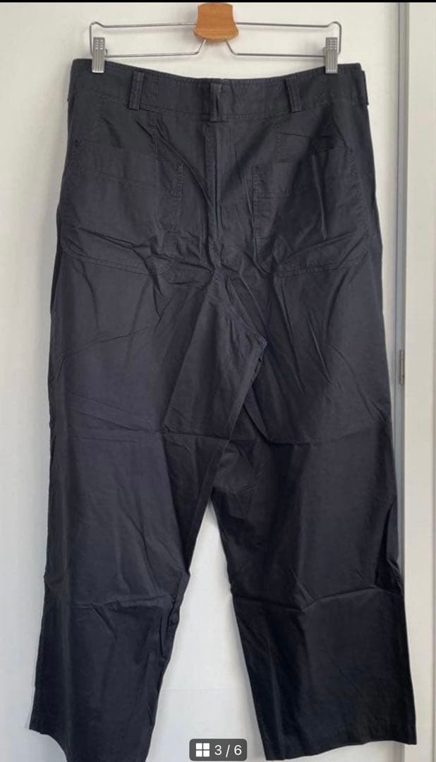 パンツ \"GARCONS HOMME\" Black cotton lien pants