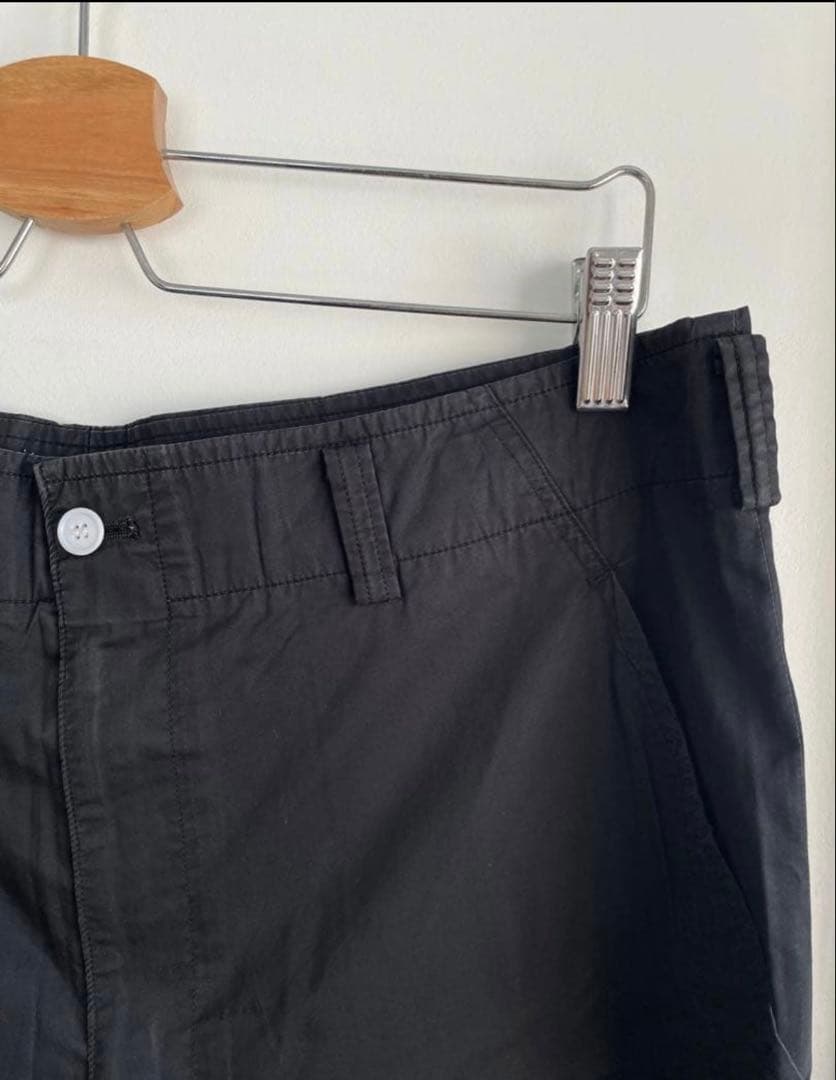 パンツ \"GARCONS HOMME\" Black cotton lien pants