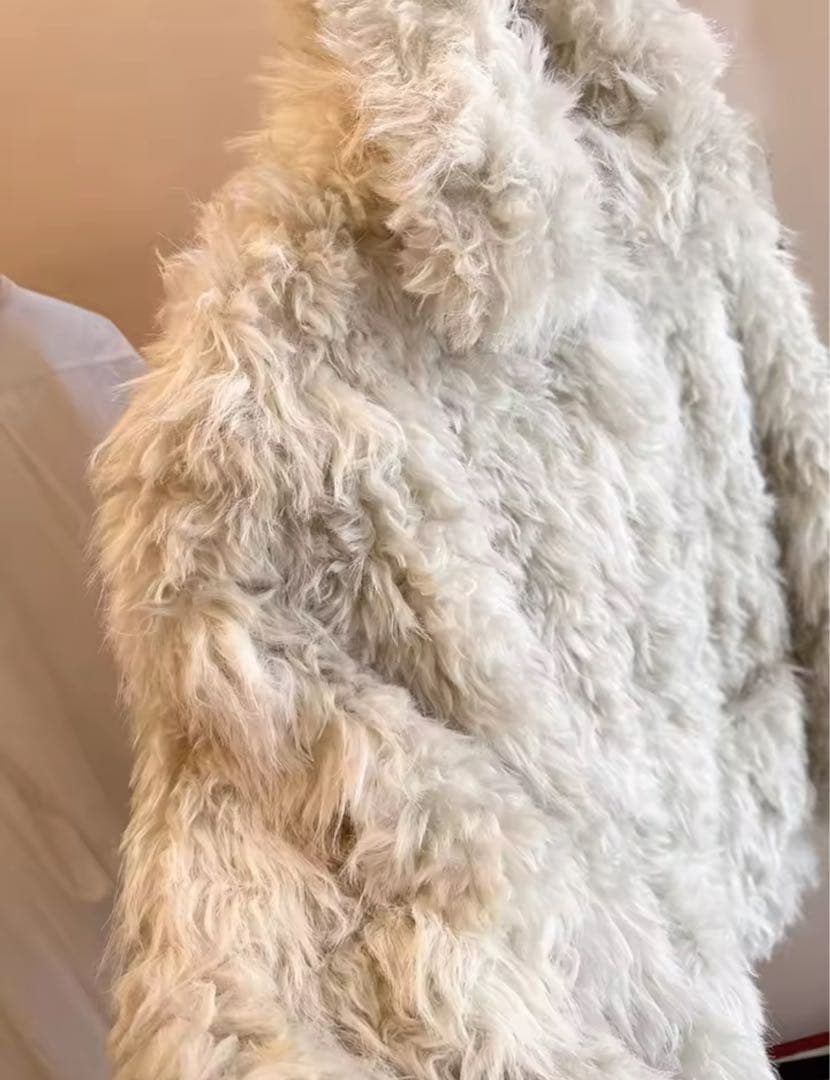 CERRIC Mixed Fur Jacket ベージュ