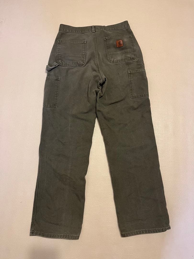【Carhartt】 B11 ダックパンツ ペインターパンツ モスグリーン
