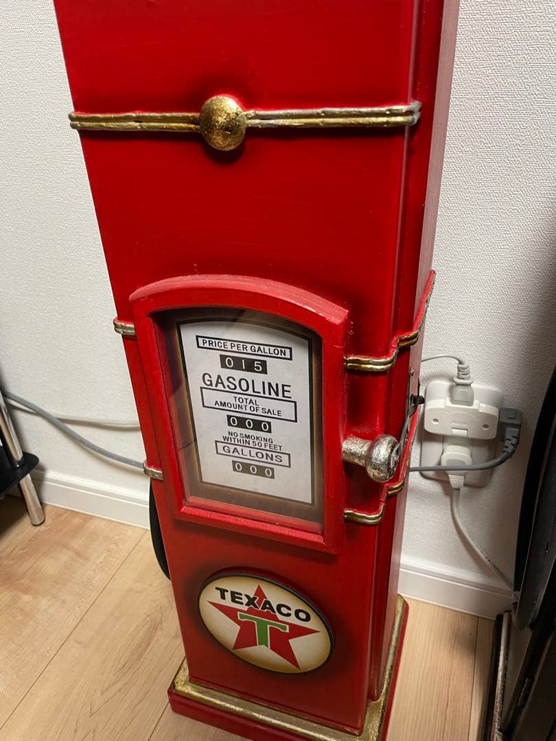 アンティークアイテムCDホルダー　ガスポンプ　TEXACO