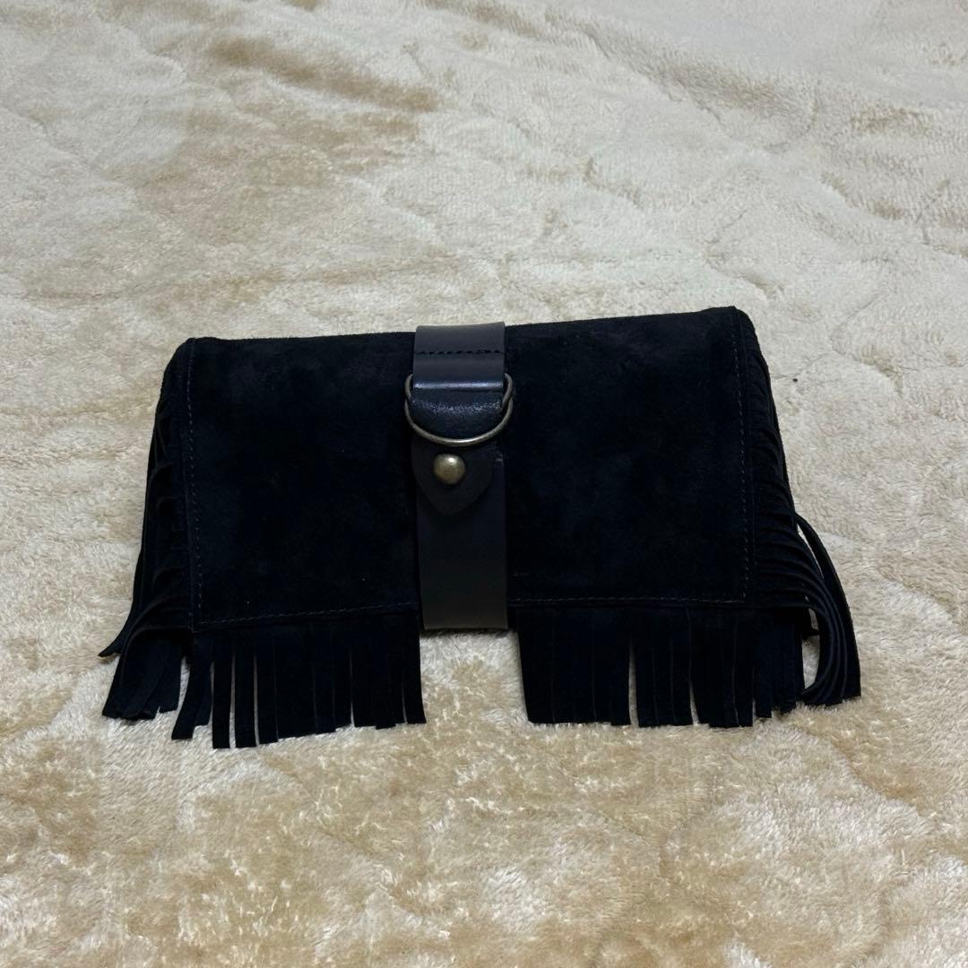 CREEK MOTORCYCLE x AT-DIRTY フリンジ ツールバッグ