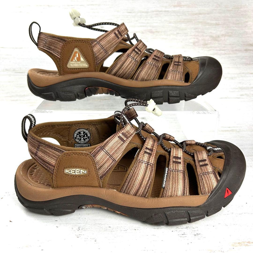 美品　KEEN サンダル フジロックフェスティバルコラボ　ブラウン　28.0