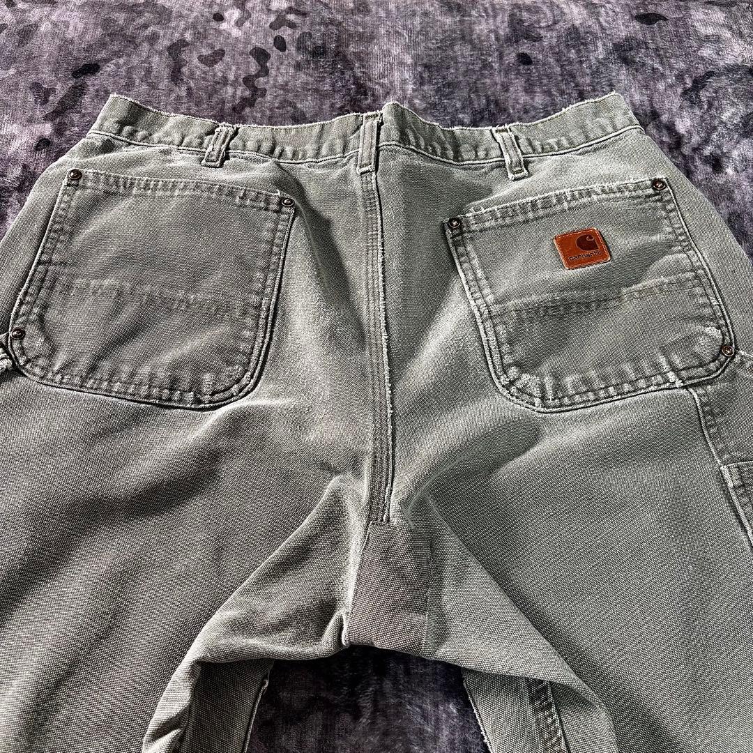 コメ欄セール！ 希少モスグリーン◎ダブルニー雰囲気系Carhartt B136
