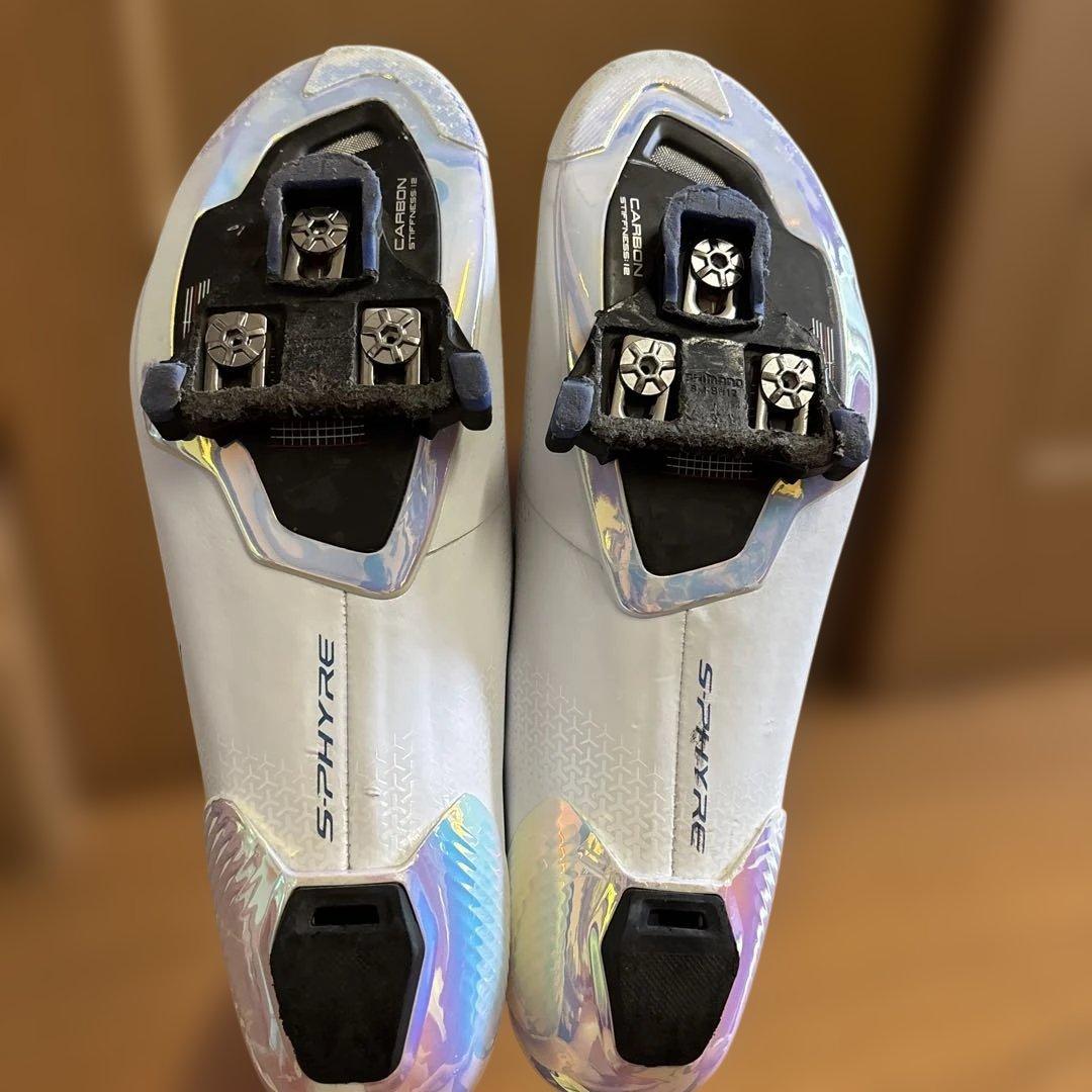 最新シマノS-PHYRE RH-RC903PWRホワイト シューズ 43