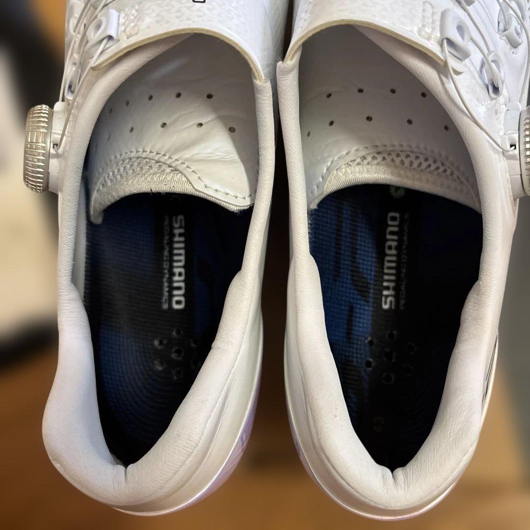 最新シマノS-PHYRE RH-RC903PWRホワイト シューズ 43