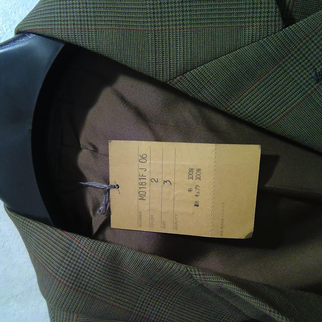 未使用　MEN,S ＢＩＧＩ ブラウン ストライプ テーラードジャケット