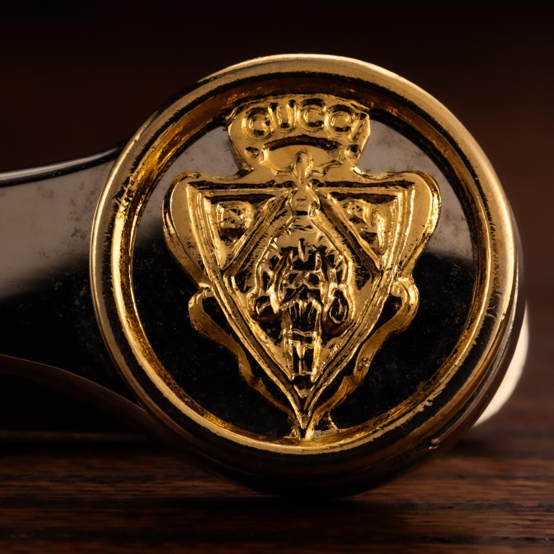 GUCCI 創業者グッチオの遺伝子を受け継ぐ紋章デザイン グッチ ネクタイピン