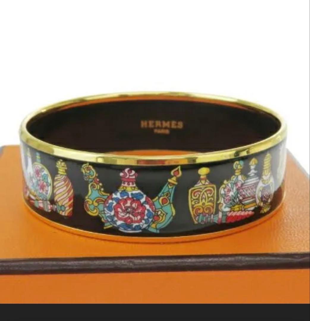 極美品♥️エルメス HERMESバングルGM エマイユメタル⭕️５日削除⭕️最終値下‼️
