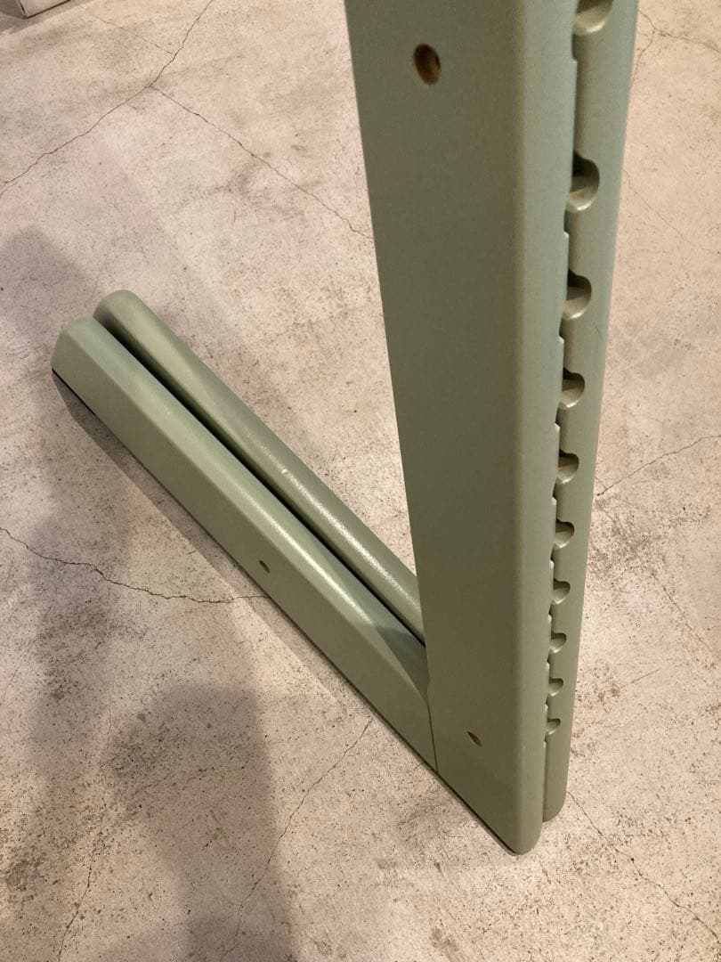 ストッケ　トリップトラップ　モスグリーン　ベビーセット&トレイ付　S/N6