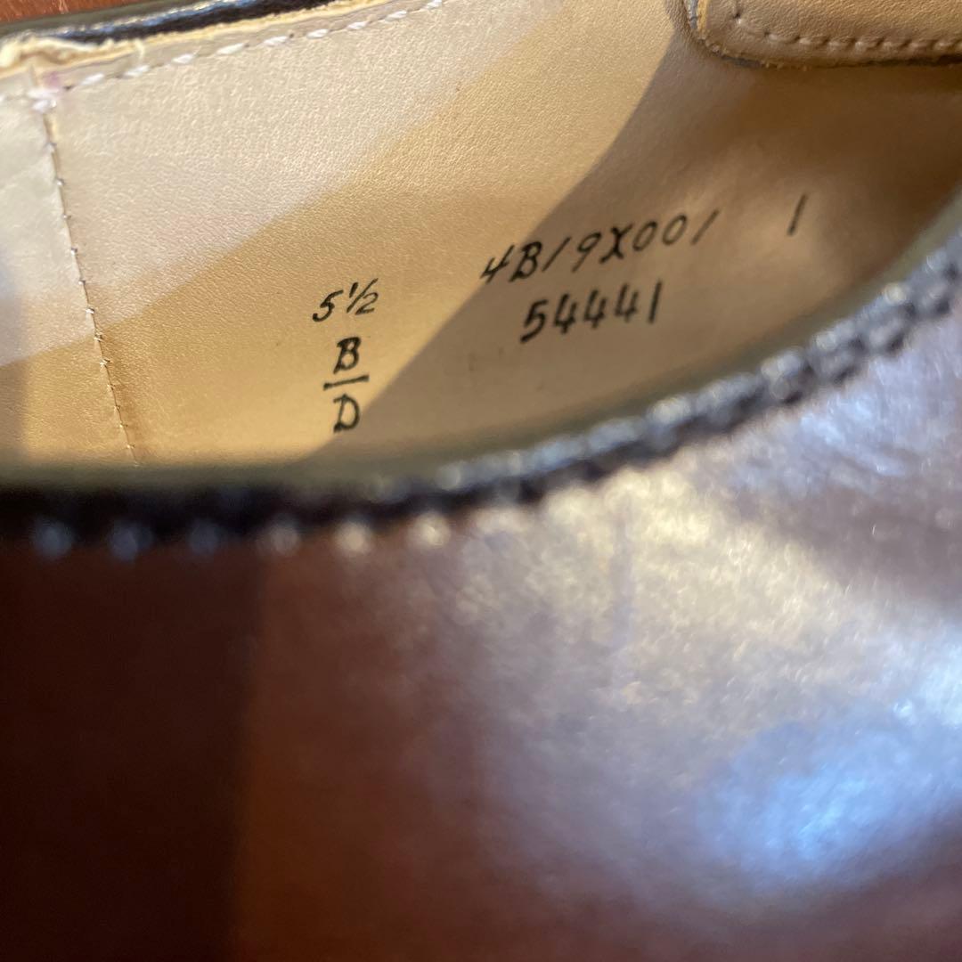 新品　オールデン　Ⅴチップ　カーフ　54441　茶　5ハーフ