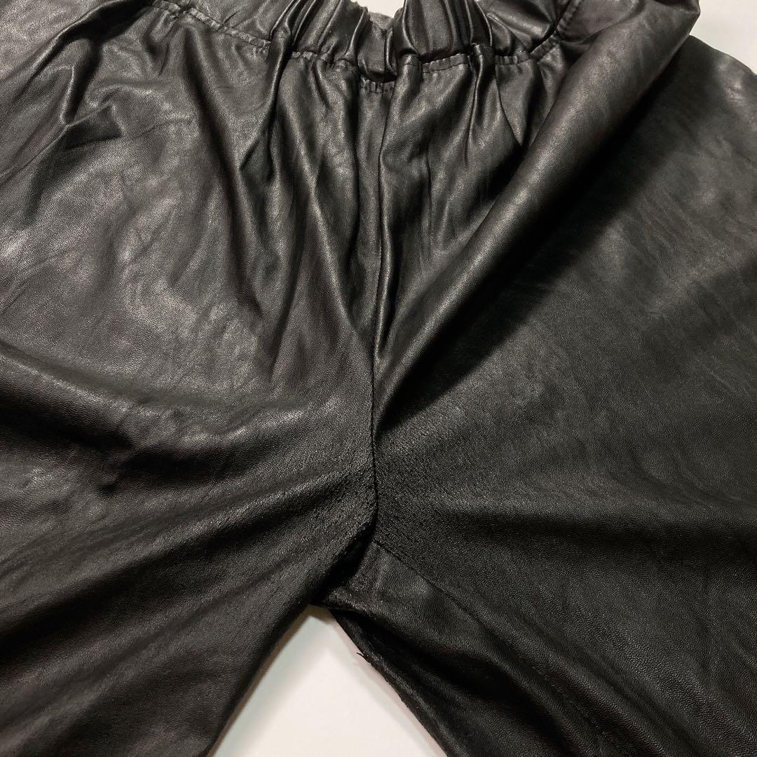 MM6 Maison Margiela フェイクレザー ハーフパンツ