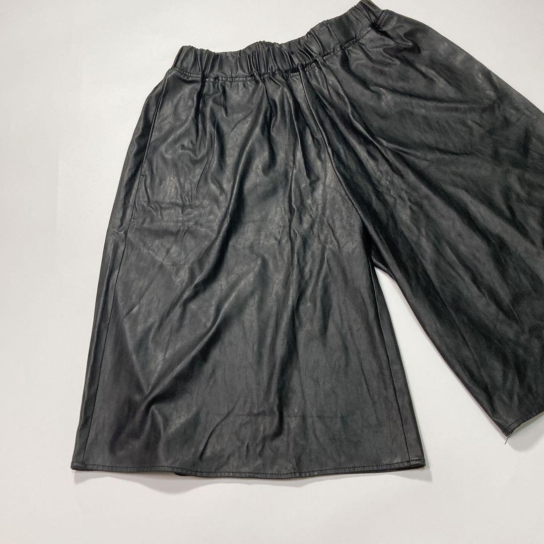 MM6 Maison Margiela フェイクレザー ハーフパンツ