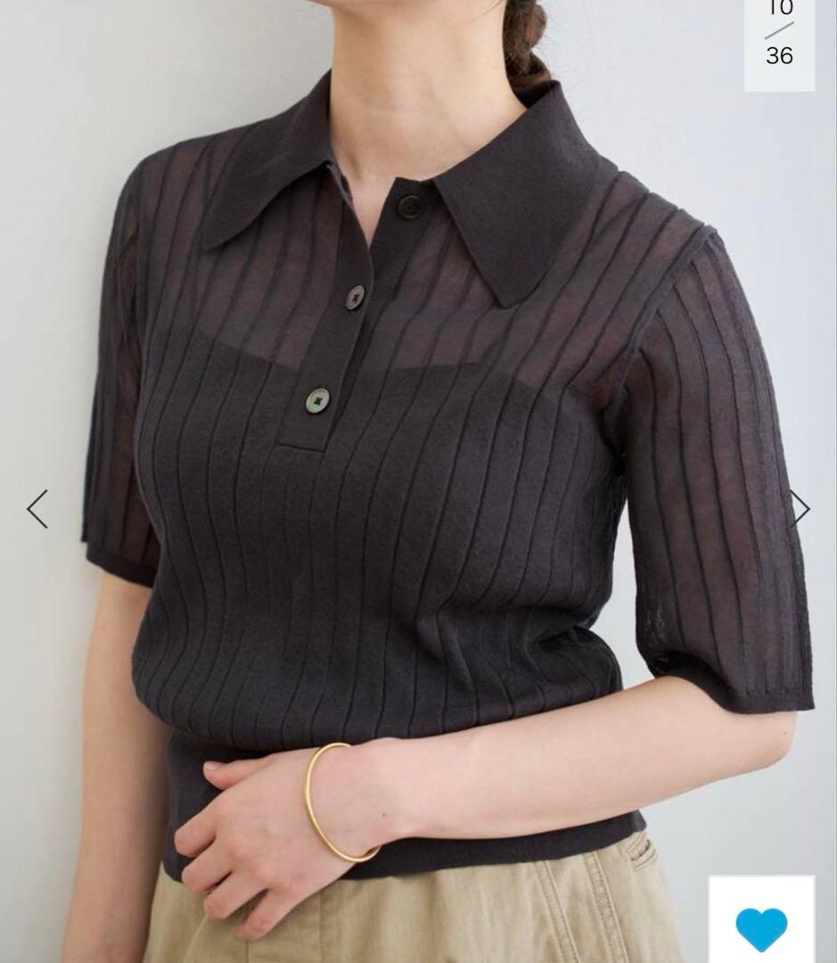 FILMY COTTON 襟付きプルオーバー　IENA