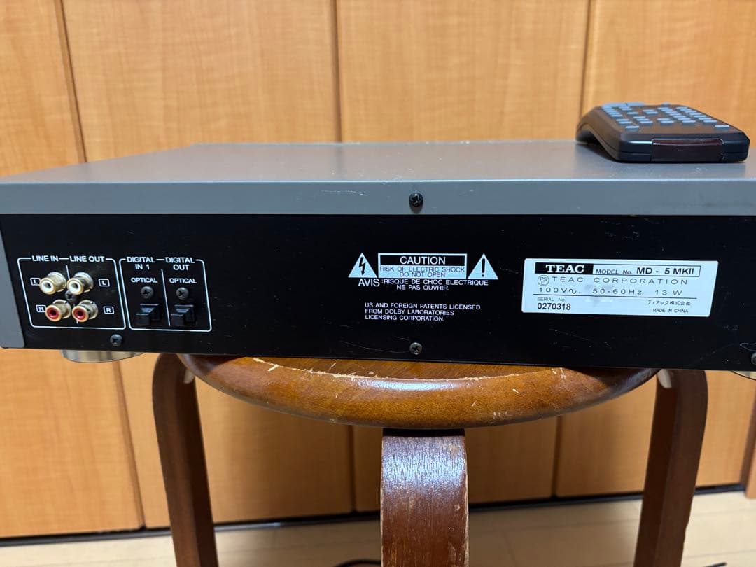TEAC MDデッキ　MD-5 MK2
