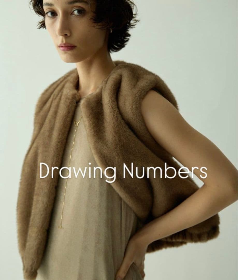 週末限定セール！【美品】Drawing Numbers ミンクエコファーベスト
