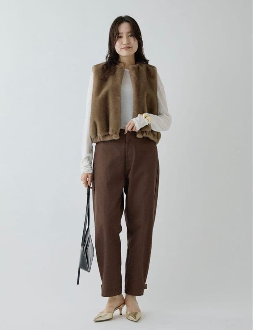 週末限定セール！【美品】Drawing Numbers ミンクエコファーベスト