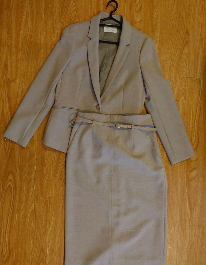 グリーンレーベルリラクシング【洗える】ダブルクロスジャケット＆スカート