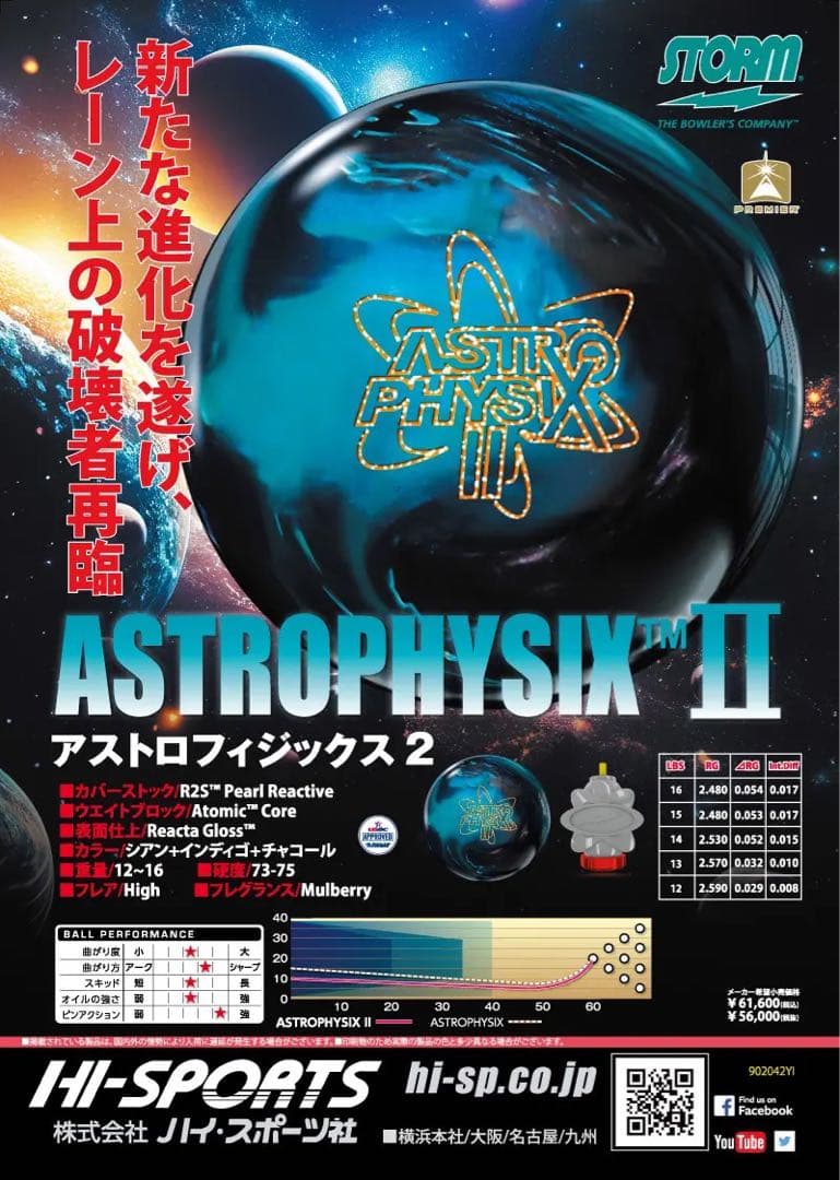 送料込み【新品】アストロフィジックス2　ストーム　15ポンド3オンス 1