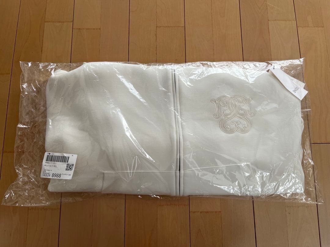 snidel ボリュームパーカー　白