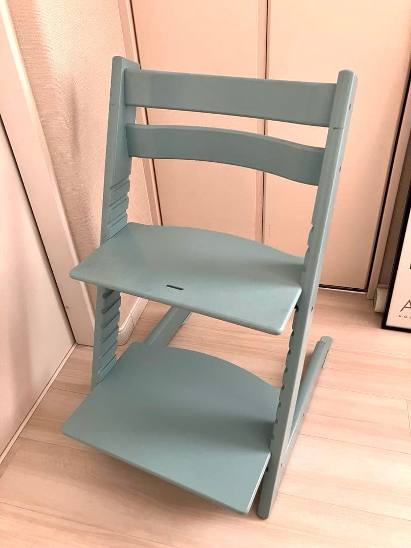 STOKKE トリップトラップ（椅子本体＆ベビーセット）　アクアブルー